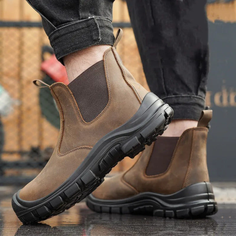 Men's Ankle Chelsea Winter Boots | Elastic