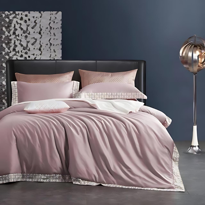 Luxurious Duvet Cover Set Made of Egyptian Cotton in Elegant Design for Dreamy Sleep Comfort