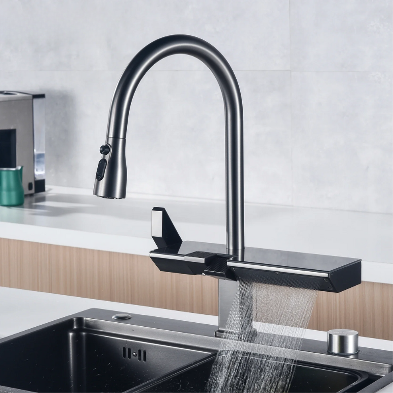 Digital Faucet with Touch Control – High-Quality Faucet with Temperature Display, Durable and Modern, Ideal for Smart Kitchens and Easy Operation