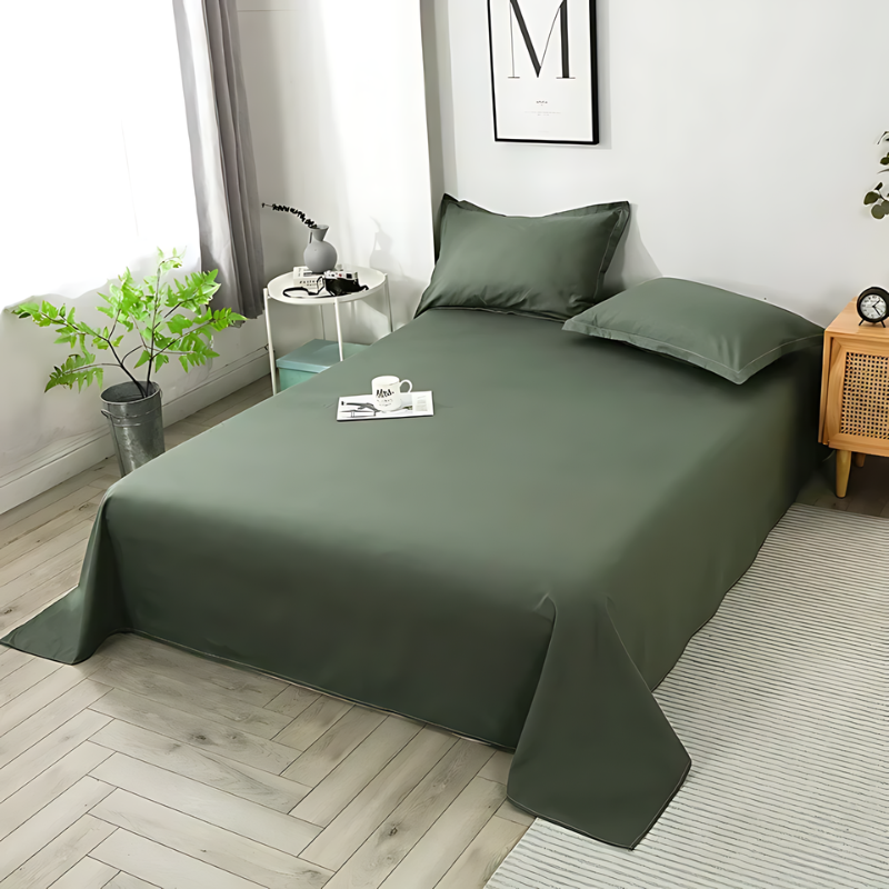 Luxurious Flat Sheet Made from Organic Cotton – Soft, Breathable Sheet for Ultimate Sleep Comfort