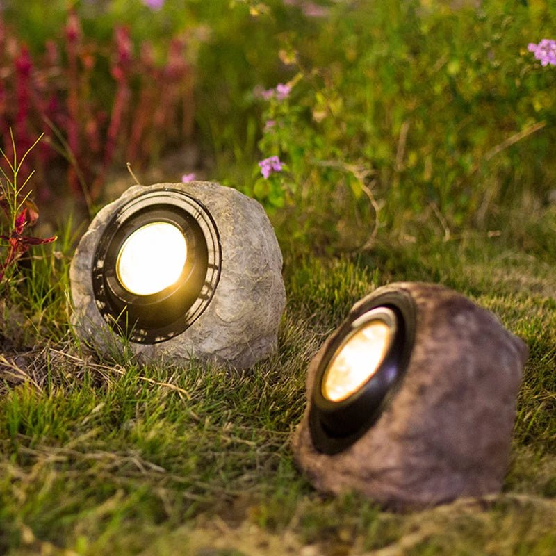 Solar Rock LED Outdoor Light