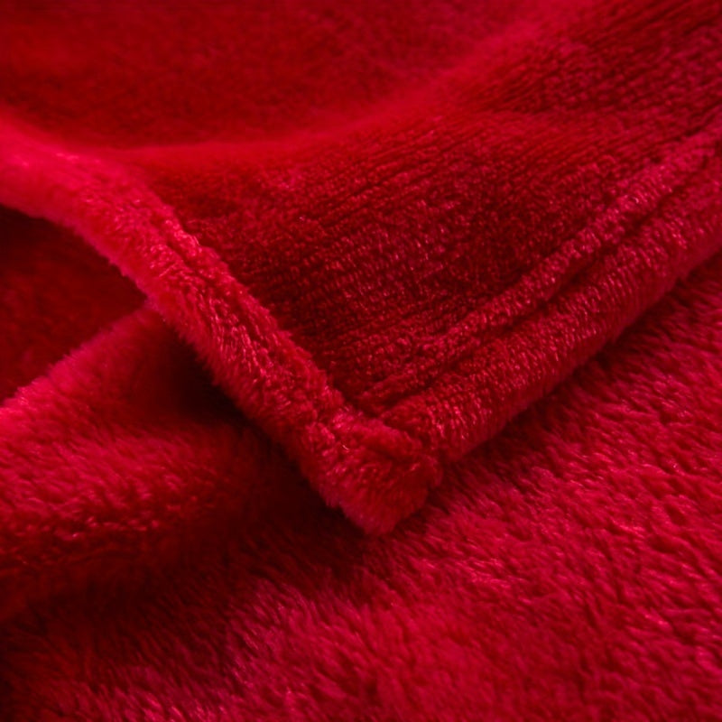 Cozy Red Flannel Blanket – Luxury and Comforting Warmth for Cozy Nights