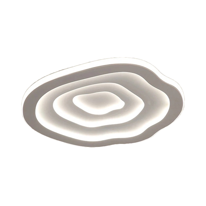 Wave-Shaped LED Ceiling Light Made of Acrylic – Dimmable Warm/Cool White Light, Modern Flush Mount Lamp for Living and Bedrooms