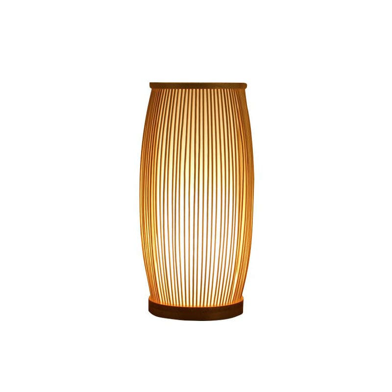 Bamboo Table Lamp Night Light - Wooden Lamp for Bedroom & Living Room