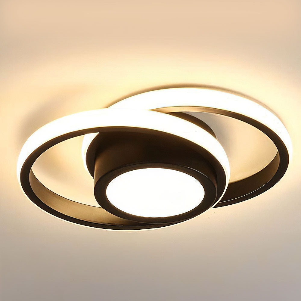 Modern Minimalist Halo Duo Ceiling Light