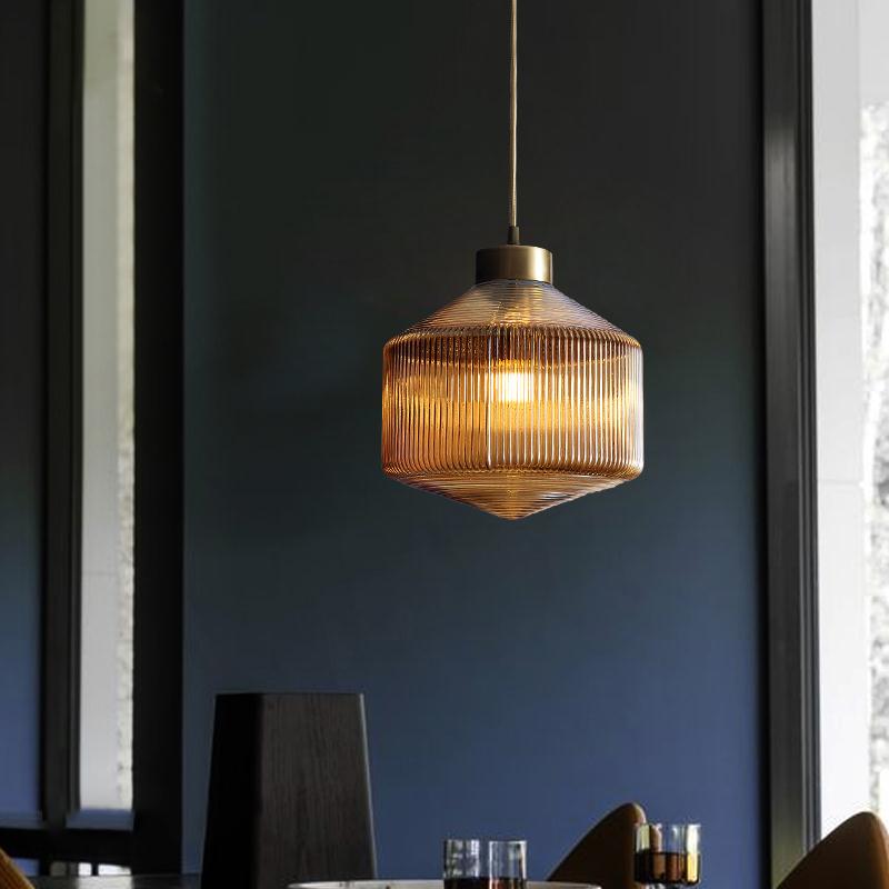 Modern Glass Drum Chandelier – Elegant Lighting for Dining Rooms and Living Rooms