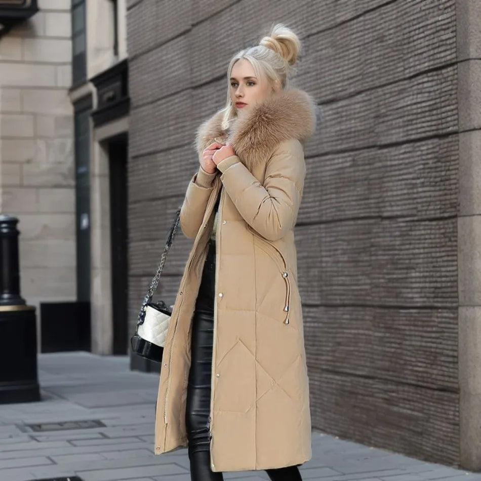 Women's Winter Long Coat | Hooded