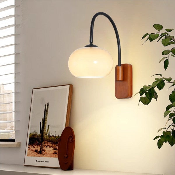 Rotatable Bauhaus Wall Lamp Made of Glass – Elegance and Flexibility for Your Home