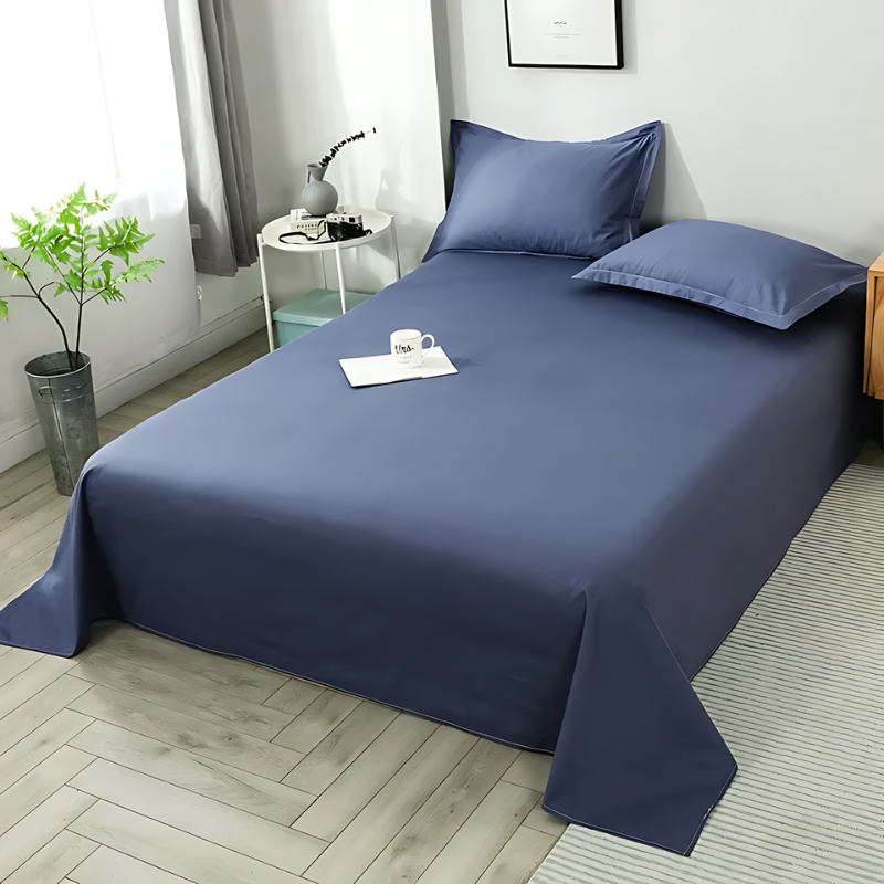 Luxurious Flat Sheet Made from Organic Cotton – Soft, Breathable Sheet for Ultimate Sleep Comfort