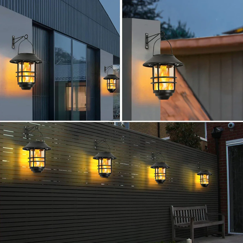 Solar-Powered Outdoor Wall Light with LED – Energy-Efficient Lighting for Patio and Entrance