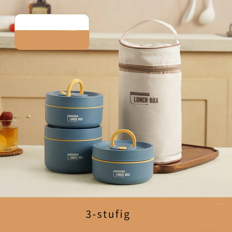 Insulated Lunch Box Set, Perfect for Work and Travel, Multi-Layer Food Containers