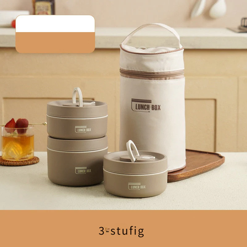 Insulated Lunch Box Set, Perfect for Work and Travel, Multi-Layer Food Containers