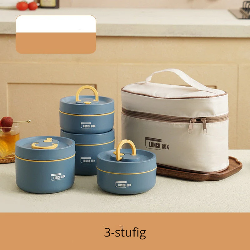 Insulated Lunch Box Set, Perfect for Work and Travel, Multi-Layer Food Containers