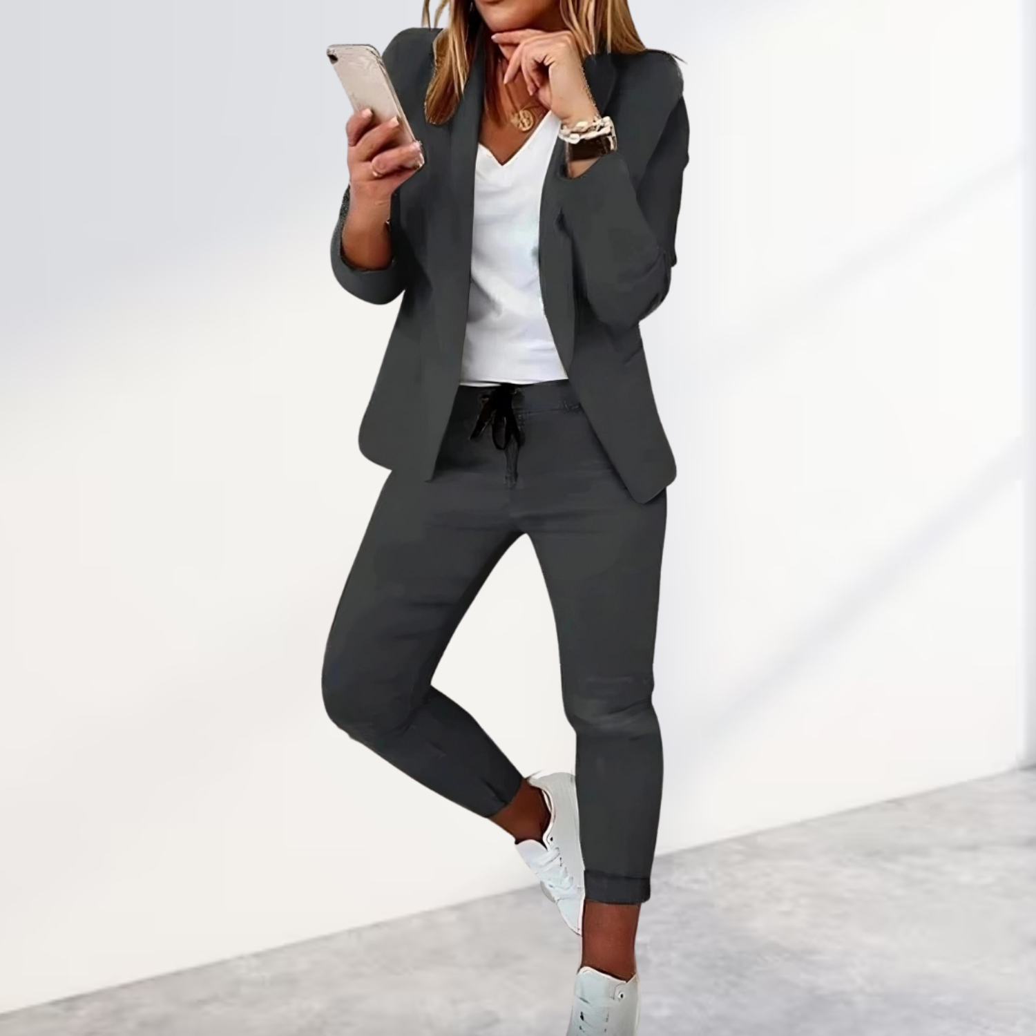 Women's Formal Blazer & Pants Set | Two Piece