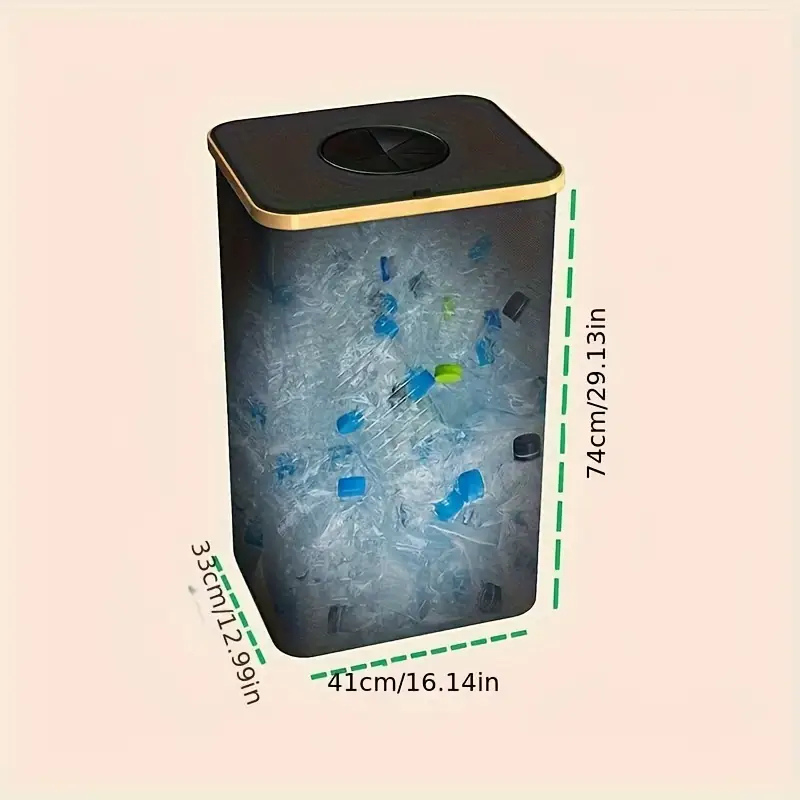Foldable Dual-Use Storage Bag for Recycling & Bottle Storage