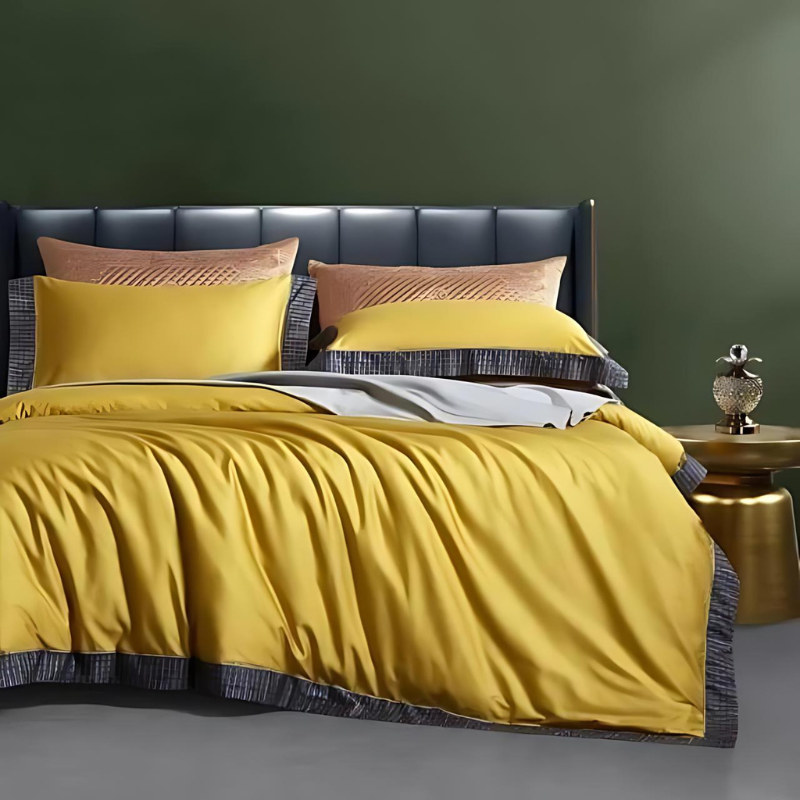 Luxurious Duvet Cover Set Made of Egyptian Cotton in Elegant Design for Dreamy Sleep Comfort