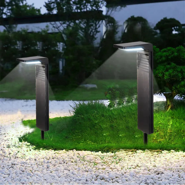 2-Piece Set Solar Garden Lights – Waterproof LED Path Lighting for Outdoors