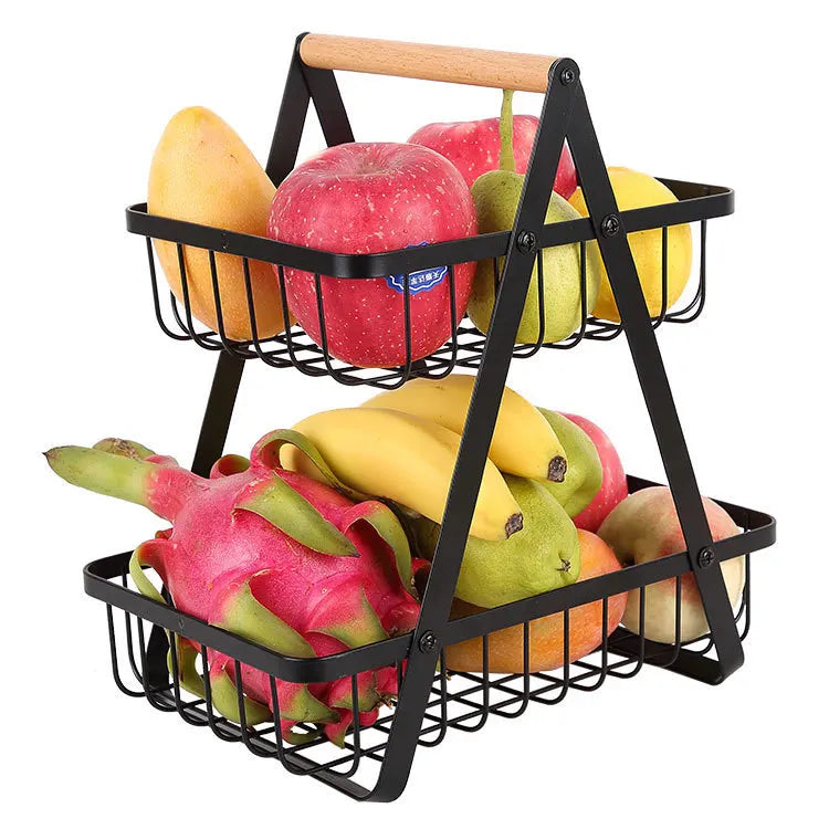 Tiered Fruit Basket, Decorative Storage Basket for Kitchen and Dining Table