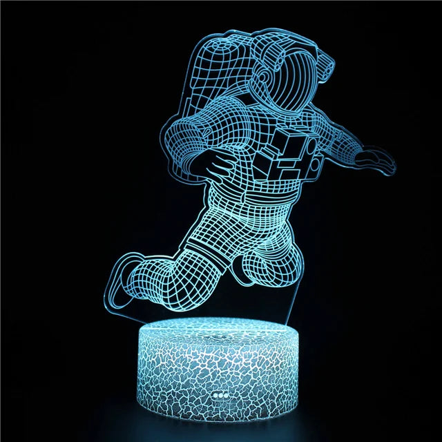 3D LED Night Light – Illusion Lamp with Colour Change for Children's Room and Decoration