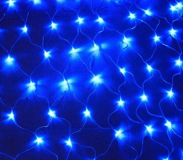 Solar-Powered LED Net Lights – Eco-Friendly Outdoor Lighting for Gardens and Patios