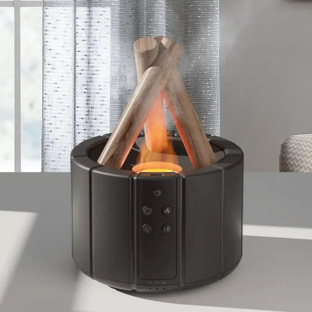 Ultrasonic Diffusers with Realistic Fireplace LED Effect