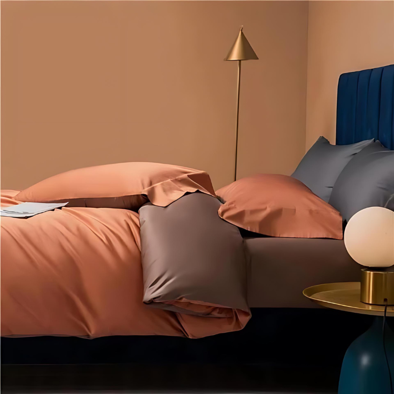 Reversible Bedding Set Made of Egyptian Cotton in Bright Colours – Luxurious and Soft for Maximum Sleep Comfort