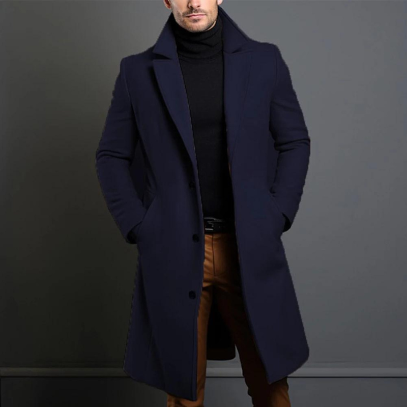 Men's Winter Trench Coat | Warm