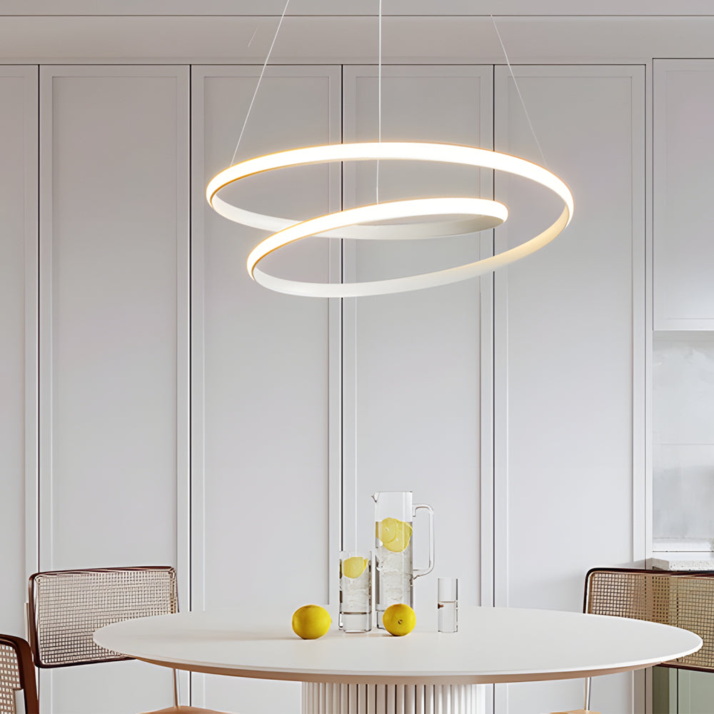 Modern LED Chandelier with Dimming Function – Pendant Light for Dining Room and Living Room