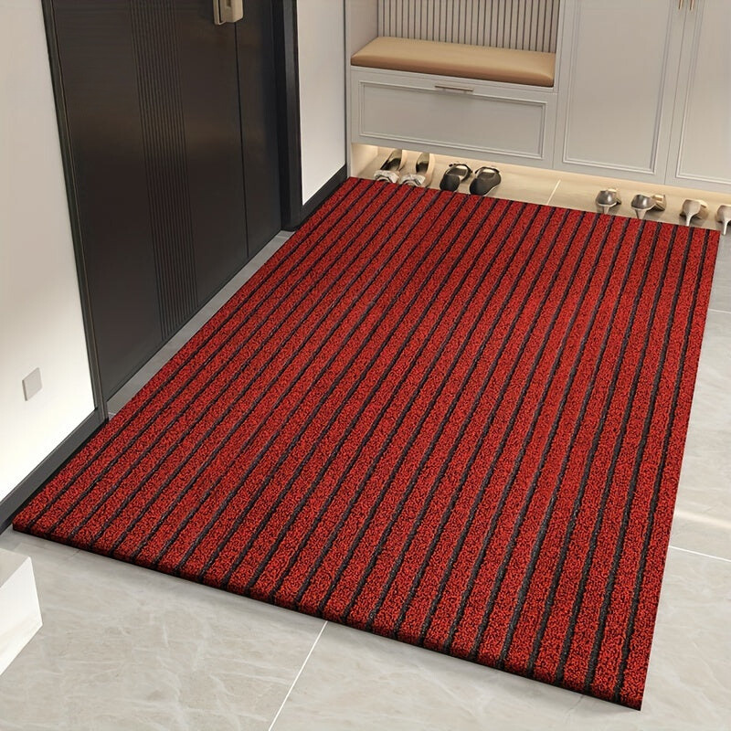 Weatherproof All-Weather Door Mat with Stripes – Non-Slip, Durable Dirt Catcher Mat, Stain and Colour Resistant, Ideal for Indoor and Outdoor Use