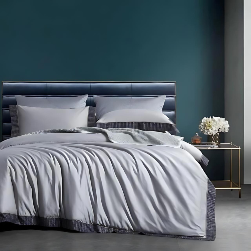 Luxurious Duvet Cover Set Made of Egyptian Cotton in Elegant Design for Dreamy Sleep Comfort