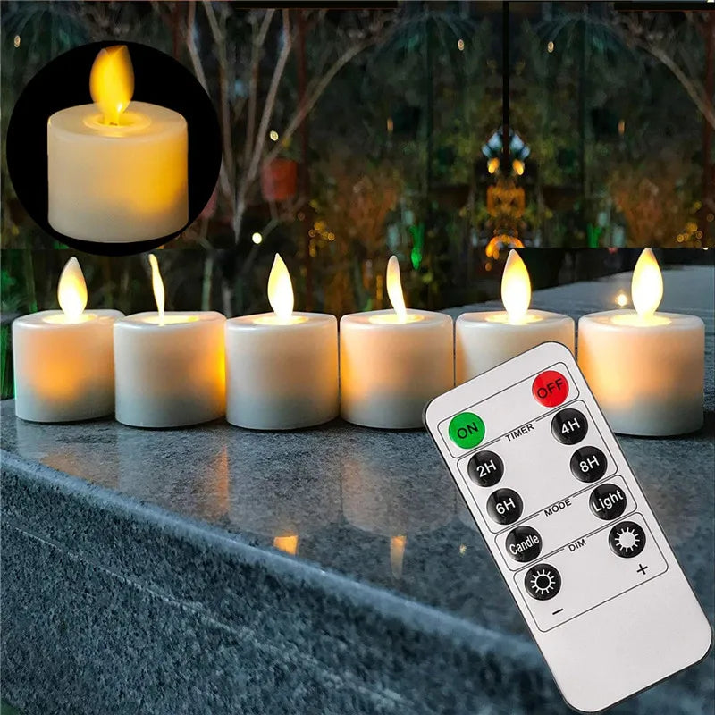Remote-Controlled Flameless LED Candle Set