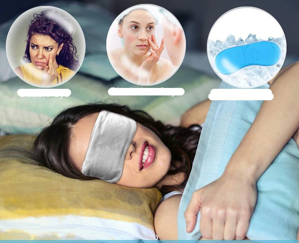 USB Heated Eye Mask – Relaxing Heat Compress for Eye Fatigue and Puffiness