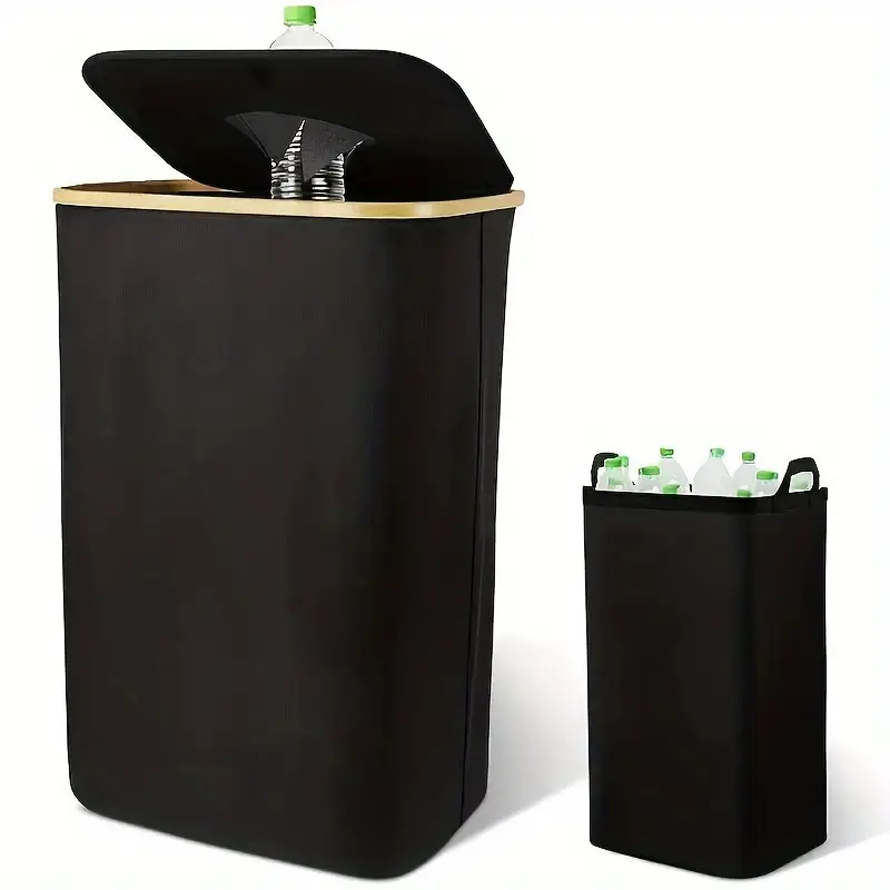 Foldable Dual-Use Storage Bag for Recycling & Bottle Storage