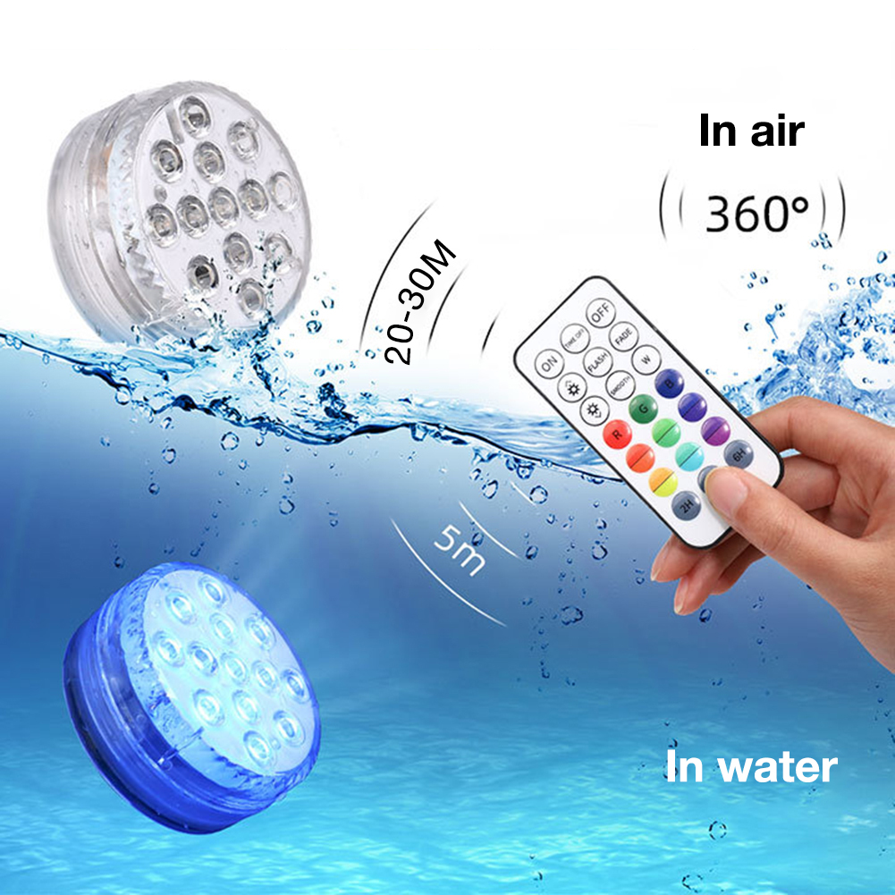 Remote-Controlled Submersible LED Lights