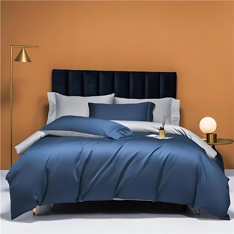 Reversible Bedding Set Made of Egyptian Cotton in Bright Colours – Luxurious and Soft for Maximum Sleep Comfort