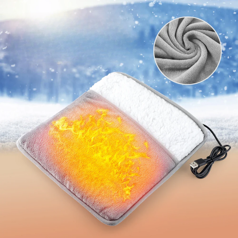 USB Heated Heating Pad – Soft Heating Pad with Constant Warmth, Ideal for Home and Office, Heating Mat for Back, Legs, and Feet