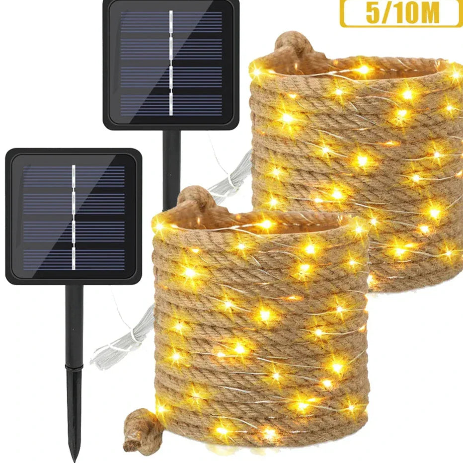 Solar-Powered Outdoor Fairy Lights – Enchanting LED Decorative Lighting