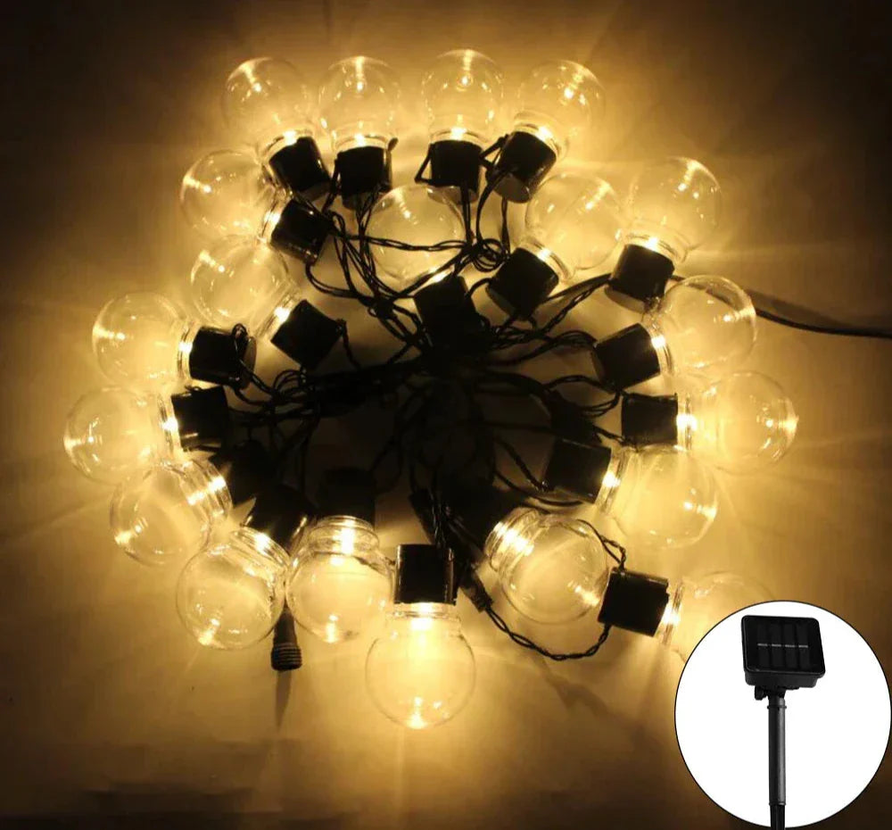 LED Solar String Lights for Outdoors – Eco-Friendly Garden and Terrace Lighting