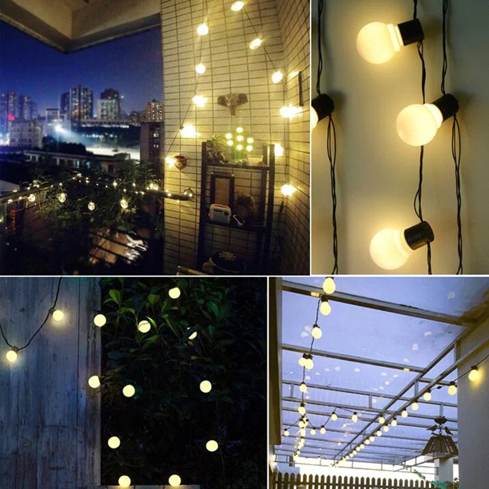 LED Solar String Lights for Outdoors – Eco-Friendly Garden and Terrace Lighting