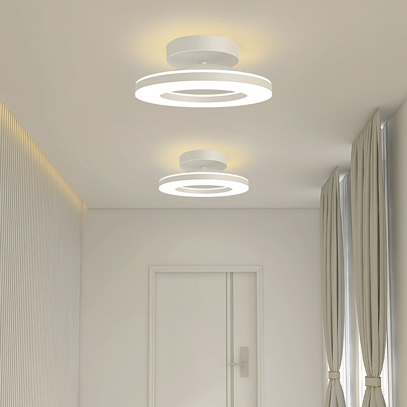 Modern Round LED Ceiling Light for Stylish Hallways
