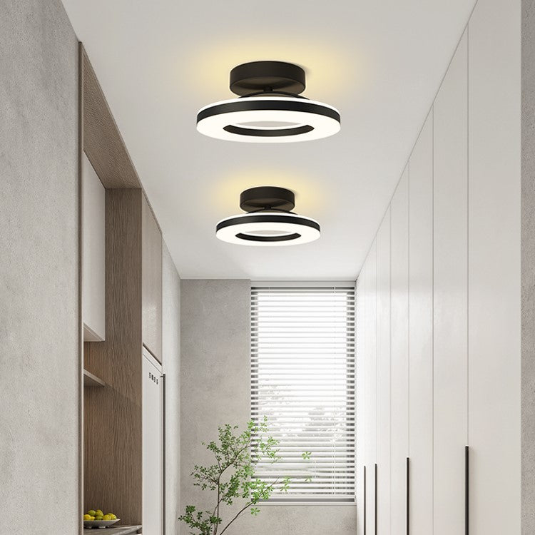 Modern Round LED Ceiling Light for Stylish Hallways