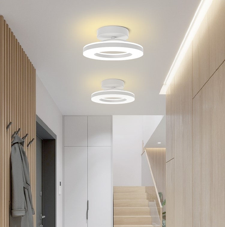 Modern Round LED Ceiling Light for Stylish Hallways