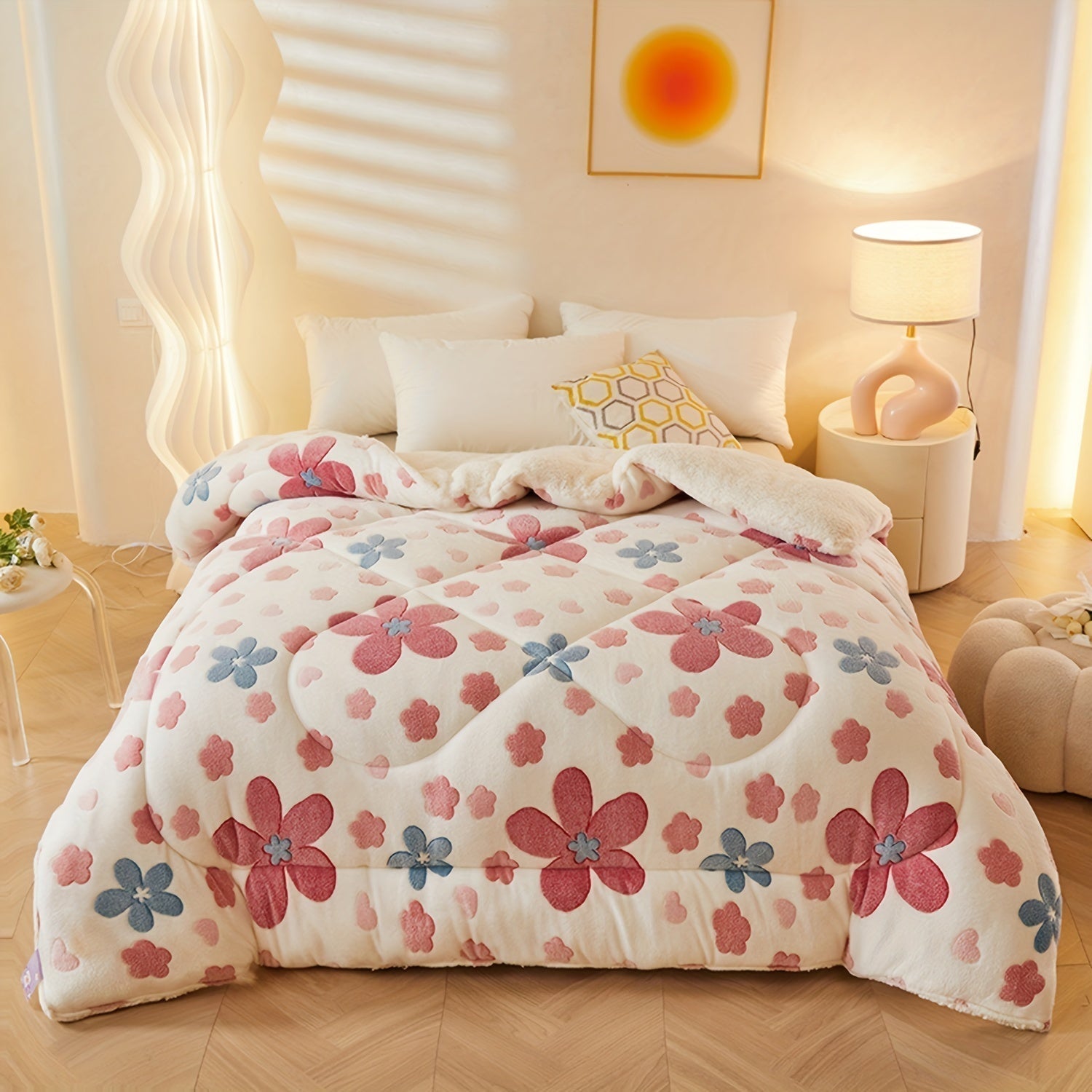 Elegant Blanket with Floral Design – Soft, Warm Blanket for Cozy Nights