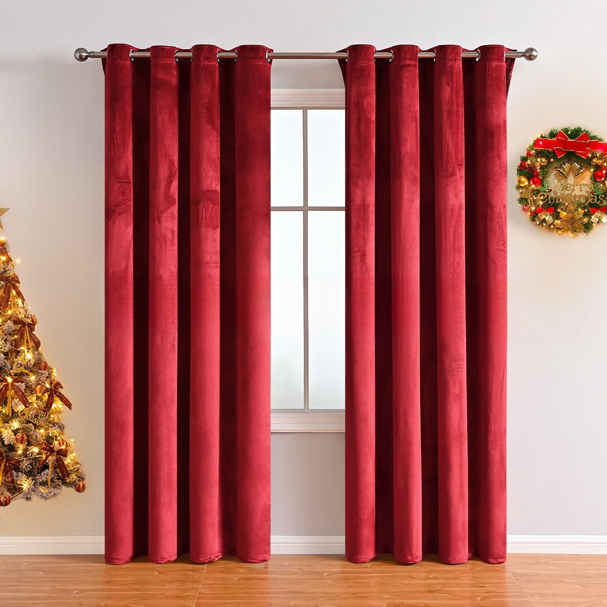 Thermal Velvet Curtains, Blackout and Insulating for Bedrooms