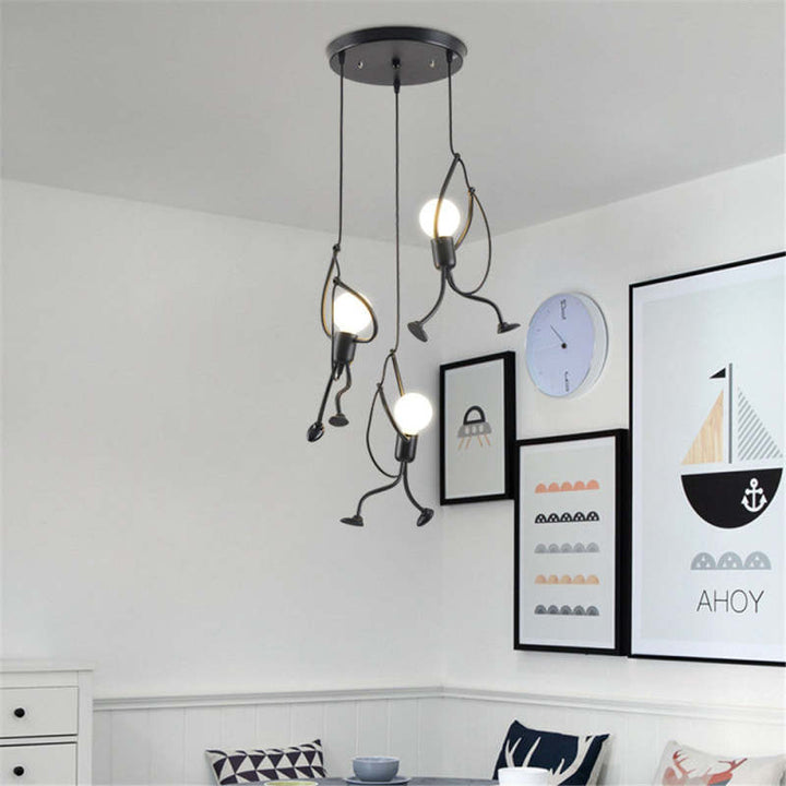Playful Doll-Shaped Pendant Lamp