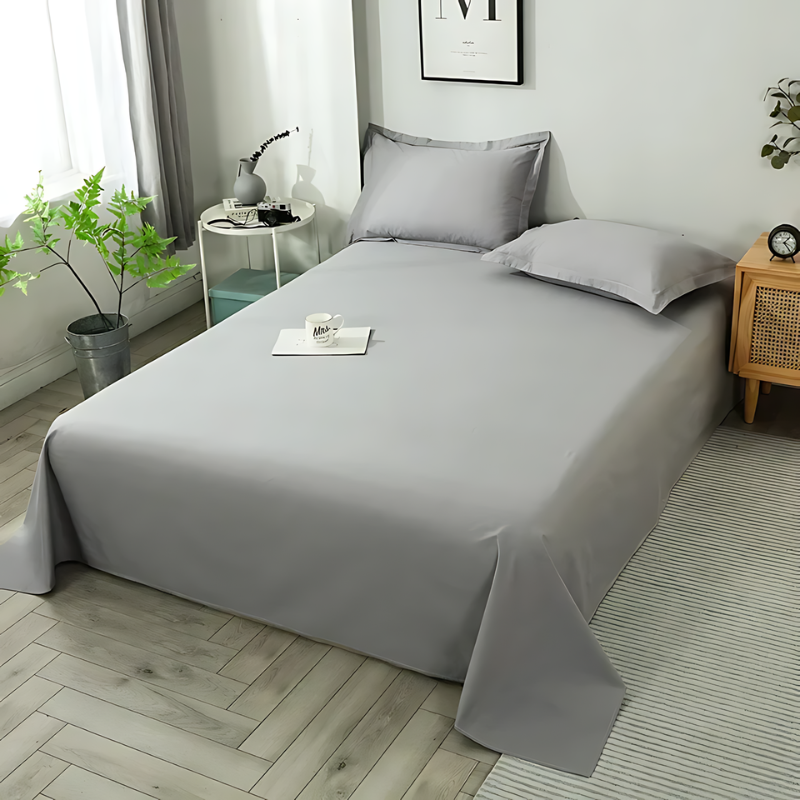 Luxurious Flat Sheet Made from Organic Cotton – Soft, Breathable Sheet for Ultimate Sleep Comfort