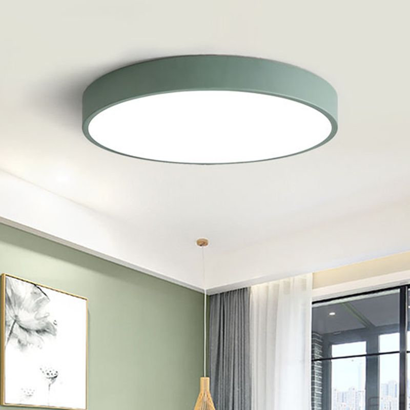 Round LED Ceiling Light Metal for Living Room - Modern Design Light