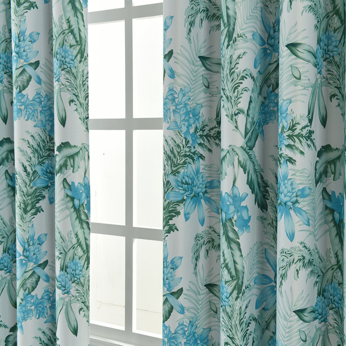 Blackout Curtains with Nature Motif – Light-Blocking Thermal Curtains for Living Room & Bedroom