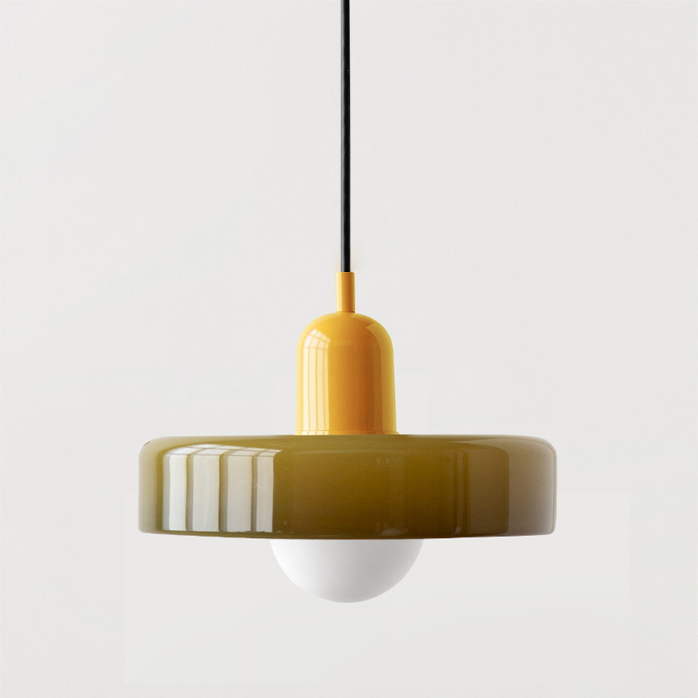 Variant image for Colorful Glass Pendant Lamp with Adjustable Suspension for Kitchen Lighting-34