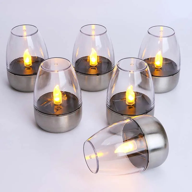 Waterproof LED Candles for Outdoors – Solar-Powered Flameless Lights for Garden and Terrace